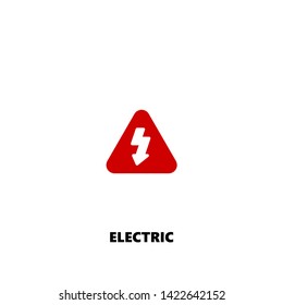 electric icon. electric vector design. sign design. red color