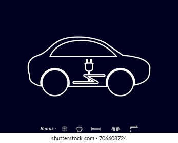 electric, icon, vector illustration eps10