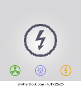 electric icon. electric vector. electric sign
