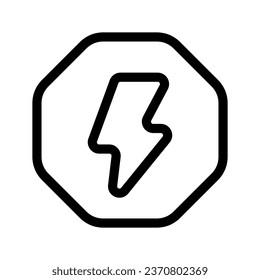 Electric Icon Vector Symbol Design Illustration