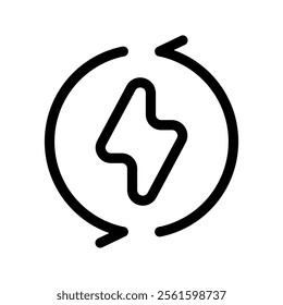 Electric Icon Vector Symbol Design Illustration