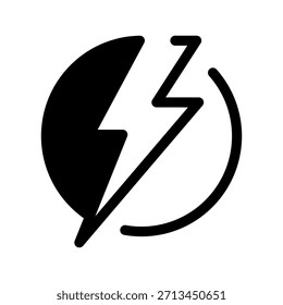 Electric Icon Vector Symbol Design Illustration