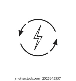 electric icon vector template illustration logo design