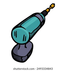 herramienta de carpintería de Ilustración vectorial de color dibujada a mano