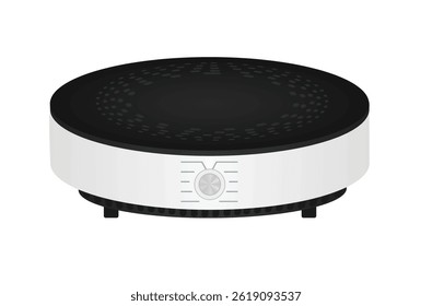 Electric induction cooker. vector illustration