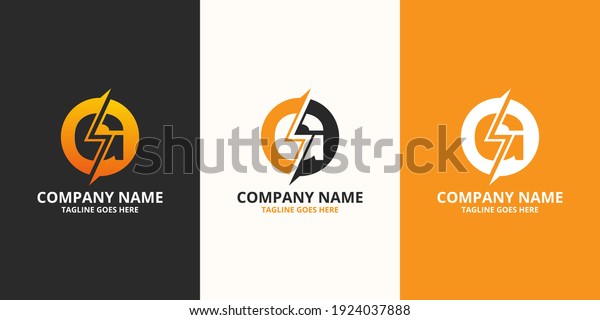 Electric Initial Letter G Logo Icon Stock Vector (Royalty Free ...