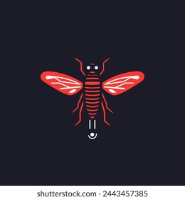 Electric Insect Killer Flat Vector Art Pest Control, Appliance, Bug Zapper, Icon.