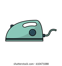 electric iron appliance icon vector illustration design