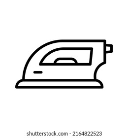 Electric iron icon. House appliance. Laundry equipment isolated on white background. Vector illustration