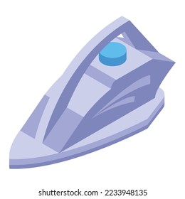 Icono de hierro eléctrico vector isométrico. El tablero de la casa. Tela de casa