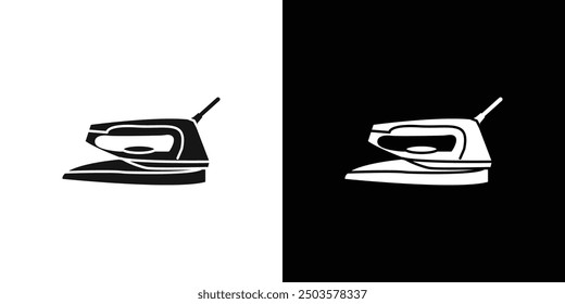 Electric Iron icon line art vector