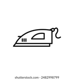 Electric Iron icon logo sign vector outline
