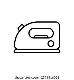 Electric Iron Line Icons Design Elements Illustration