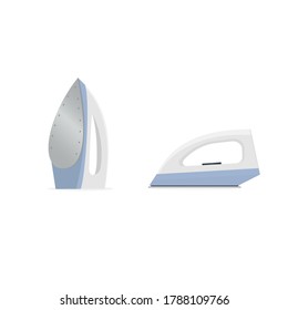 Electric iron. Steam iron, vector illustration