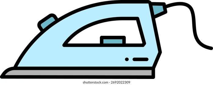 Ilustração do ícone do vetor de ferro elétrico