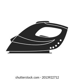 Icono de vector de hierro eléctrico.Icono de vector negro aislado en hierro eléctrico de fondo blanco.