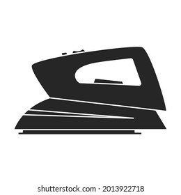 Icono de vector de hierro eléctrico.Icono de vector negro aislado en hierro eléctrico de fondo blanco.