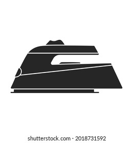 Icono de vector de hierro eléctrico.Icono de vector negro aislado en hierro eléctrico de fondo blanco.