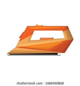 Electric iron vector icon.Cartoon vector icon isolated on white background electric iron.