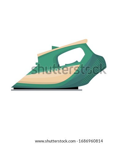 Electric iron vector icon.Cartoon vector icon isolated on white background electric iron.