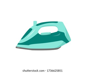 Ilustración del vector de hierro eléctrico. Icono de hierro sobre fondo blanco.