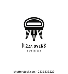 Electric Italian Pizza Ovens Icon Logo Design Template