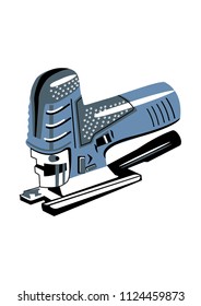 
electric jigsaw, hand tools for construction and repair