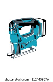 
electric jigsaw, hand tools for construction and repair