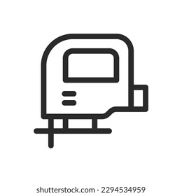 Electric jigsaw isolated icon, vector icon with editable stroke
