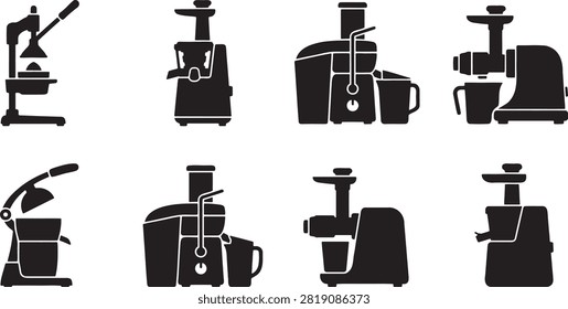 Electric juicer citrus press appliance kitchen extractor silhouette collection