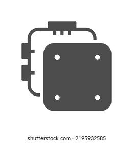 Electric Junction Box Glyph Icon