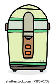 electric kettle / cartoon vector and illustration, hand drawn style, isolated on white background.