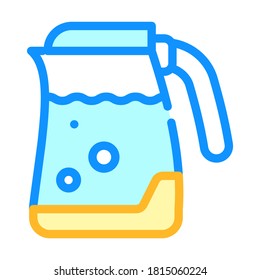 electric kettle color icon vector. electric kettle sign. isolated symbol illustration