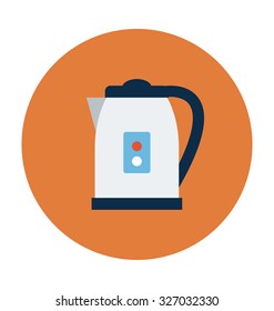 Electric Kettle Colored Vector Icon