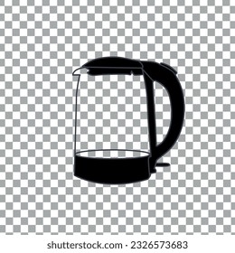 Electric Kettle Concept Design on Checkerboard Transparent Background