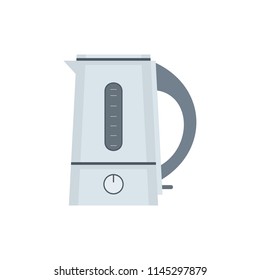 Electric kettle. flat style. isolated on white background