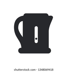 electric kettle flat vector icon