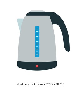 kettle eléctrico ilustración vectorial plana diseño de icono de logotipo moderno aislado en fondo blanco
