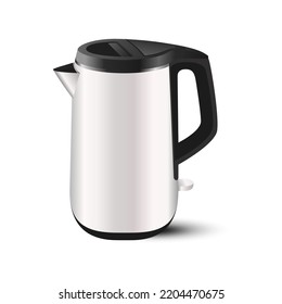 Electric kettle. Graphics. Vector. Used for commercial web design. Realistic image for advertising, stickers, for websites.