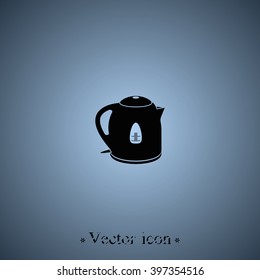 Electric kettle icon.