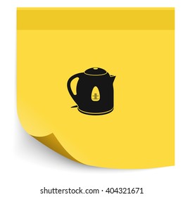 Electric kettle icon.