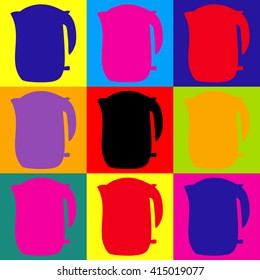 Electric kettle icon