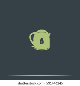 Electric kettle icon.