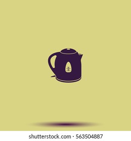 Electric kettle icon.