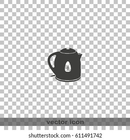 Electric kettle icon.
