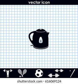 Electric kettle icon.