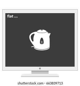 Electric kettle icon.