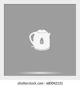 Electric kettle icon.