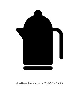 Electric kettle icon, beverage, drink, vector illustration