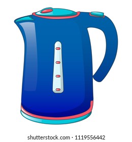 Electric kettle icon. Cartoon of electric kettle vector icon for web design isolated on white background
